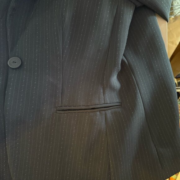 Rare Vintage 90s Giorgio Armani Borgo 21 Black 2 Piece Suit Size 2 EU 38 - Picture 6 of 15